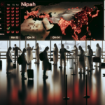 alt_text: Book cover titled "Health at the Gate: Lessons from Nipah Alerts" with a virus graphic.
