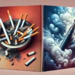 alt_text: "A person vaping, symbolizing the struggle between addiction and quitting smoking."