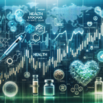 alt_text: Medical stocks chart with upward trend lines and healthcare icons in the background.